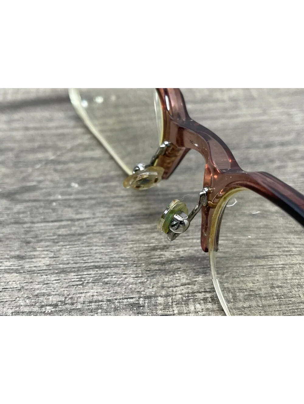 GUCCI mod GG1404 col T8K 50[]22-135 Eyeglasses Half Rim Clear Pink *Frames Only